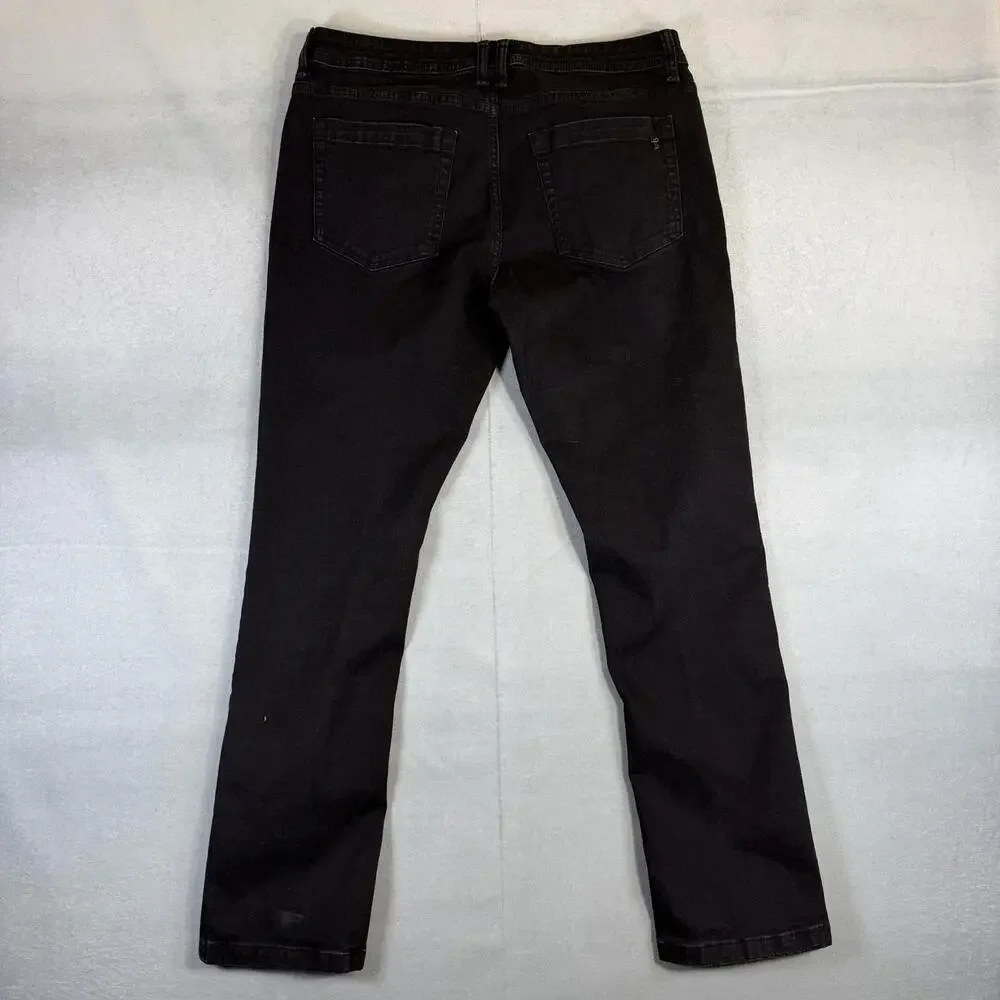 The Perfect Jean NYC Jeans Mens 33x30 Black Slim Fit Dark Wash Stretch Denim